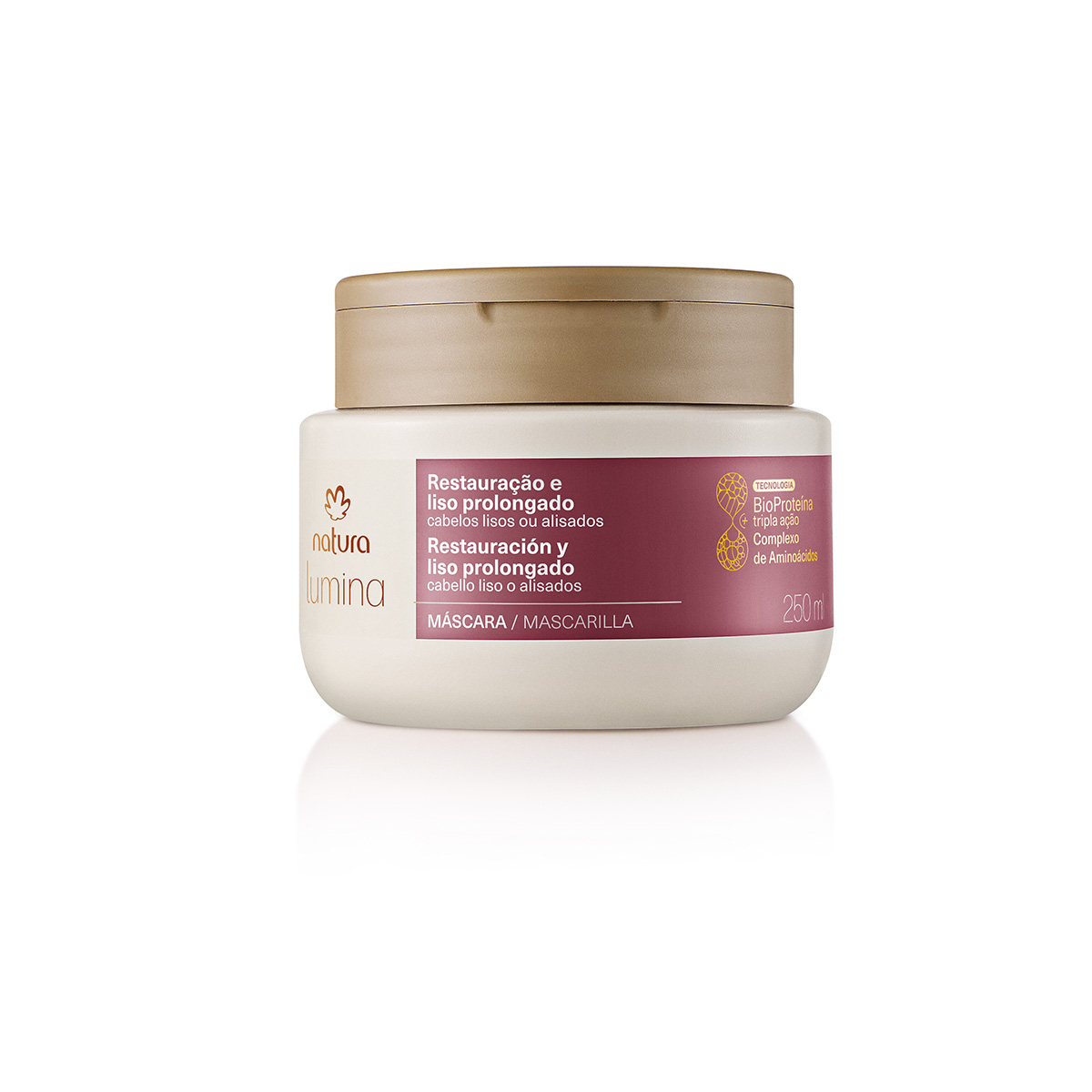 Máscara Lumina Restauradora para Restauração e Liso Prolongado 250 ml Máscara Lumina Restauradora para Restauração e Liso Prolongado 250 ml