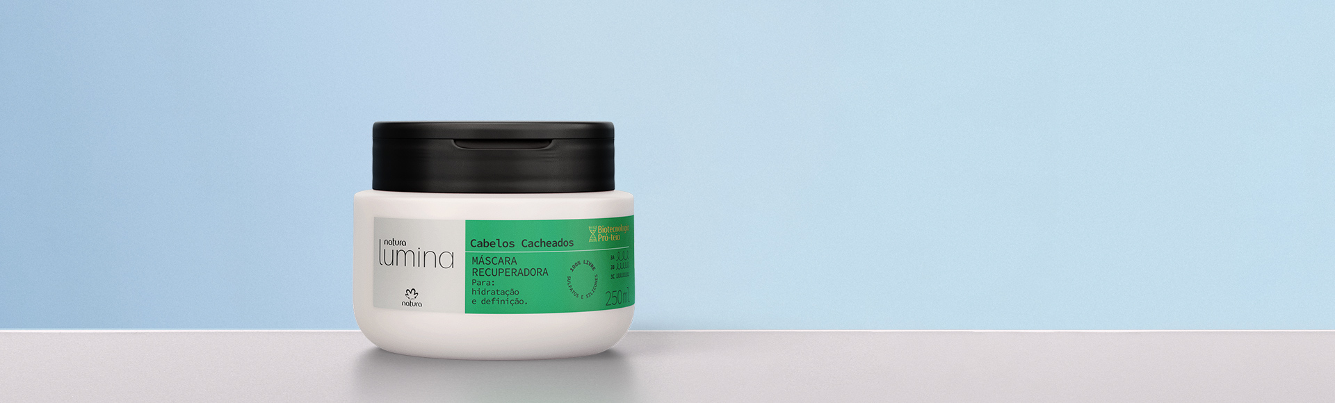 Máscara Recuperadora para Cabelos Cacheados Lumina