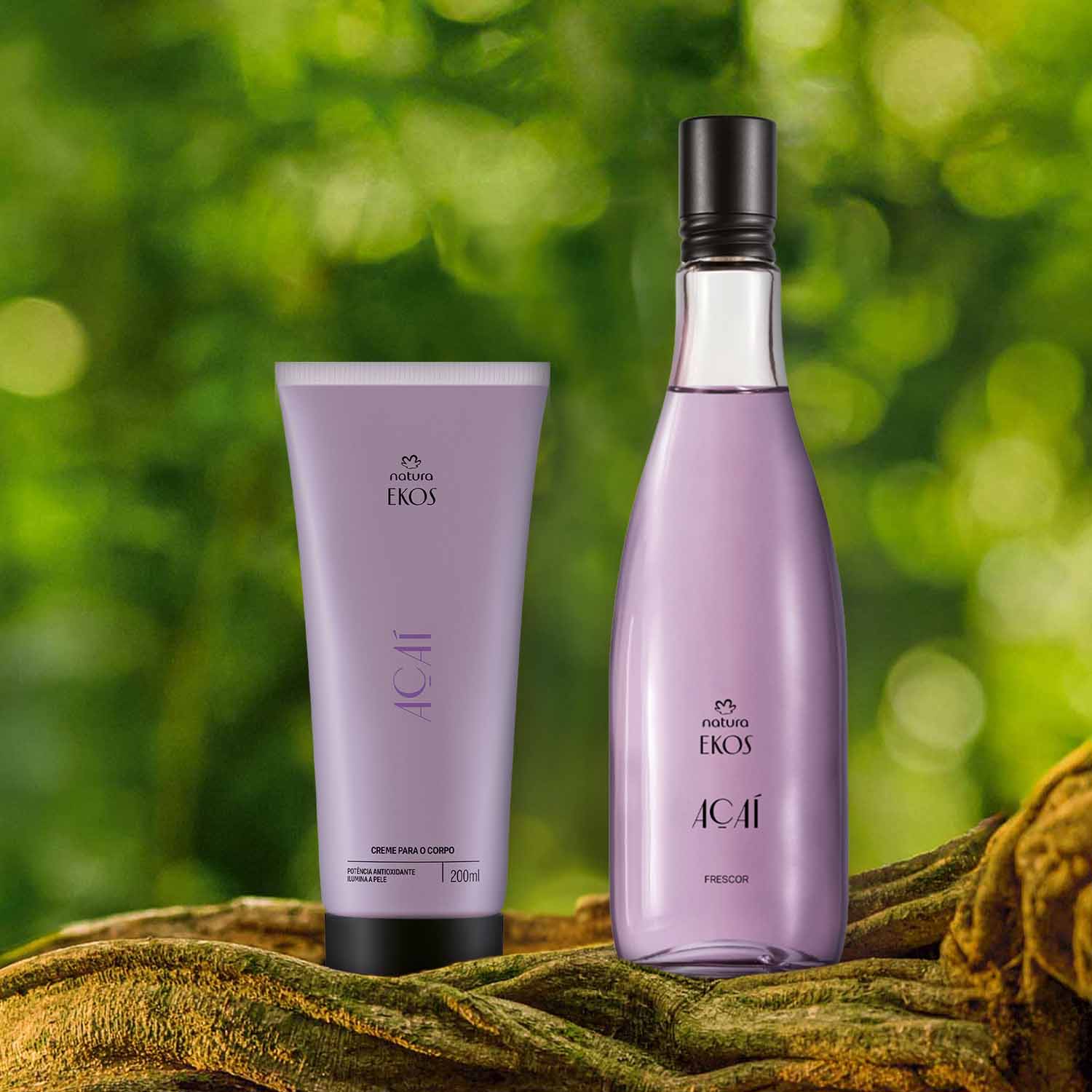 Kit Ekos Açaí Creme para o Corpo e Frescor