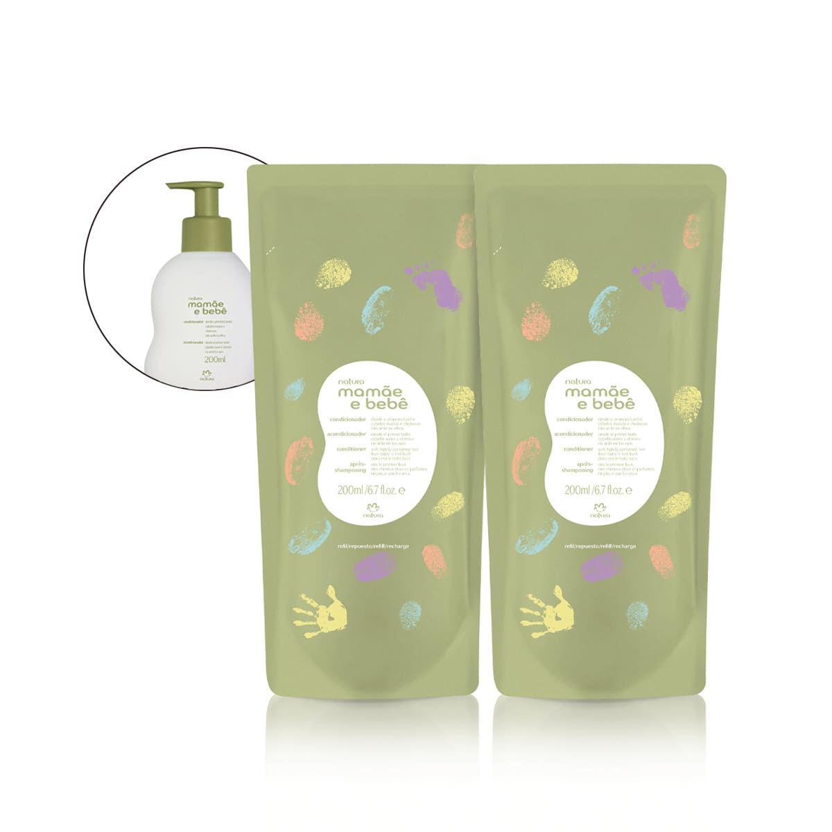 Kit Refil Condicionador Suave Mamãe e Bebê (2 unidades)