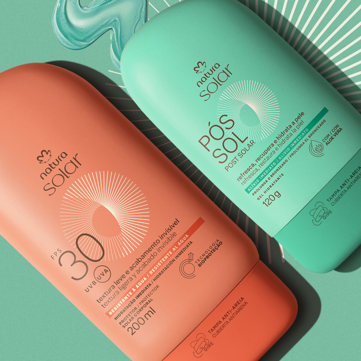 Kit Protetor Solar Corporal FPS 30 e Gel Hidratante Pós-sol Natura Solar