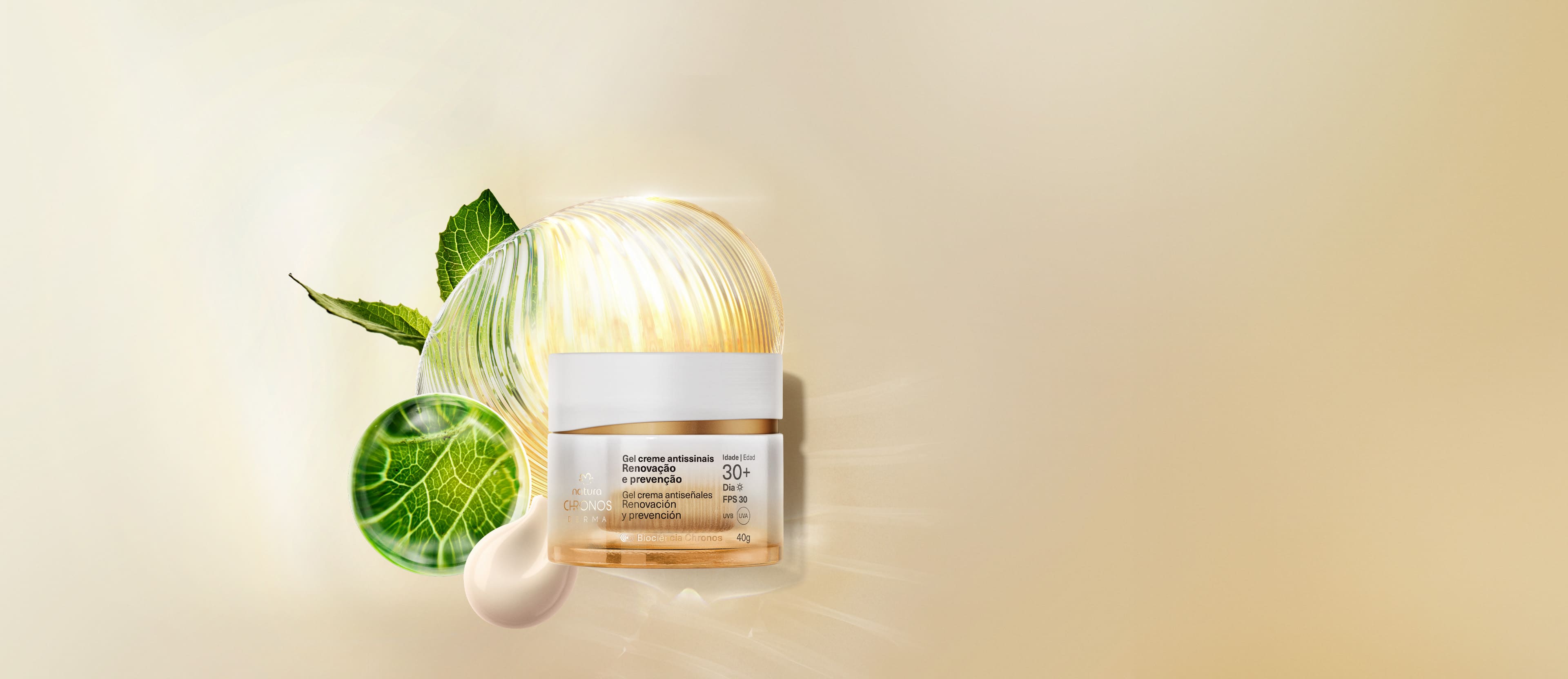 Gel Creme Antissinais Renovação e Prevenção 30+ Dia Chronos Derma