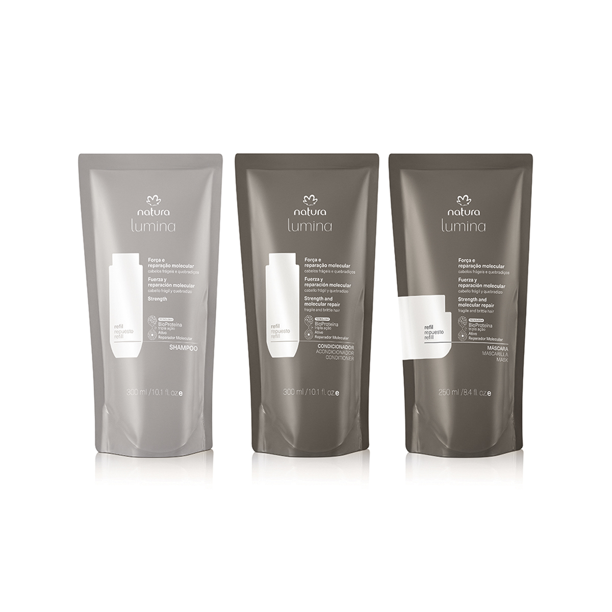 Kit Força e Reparação Molecular Lumina (3 produtos)