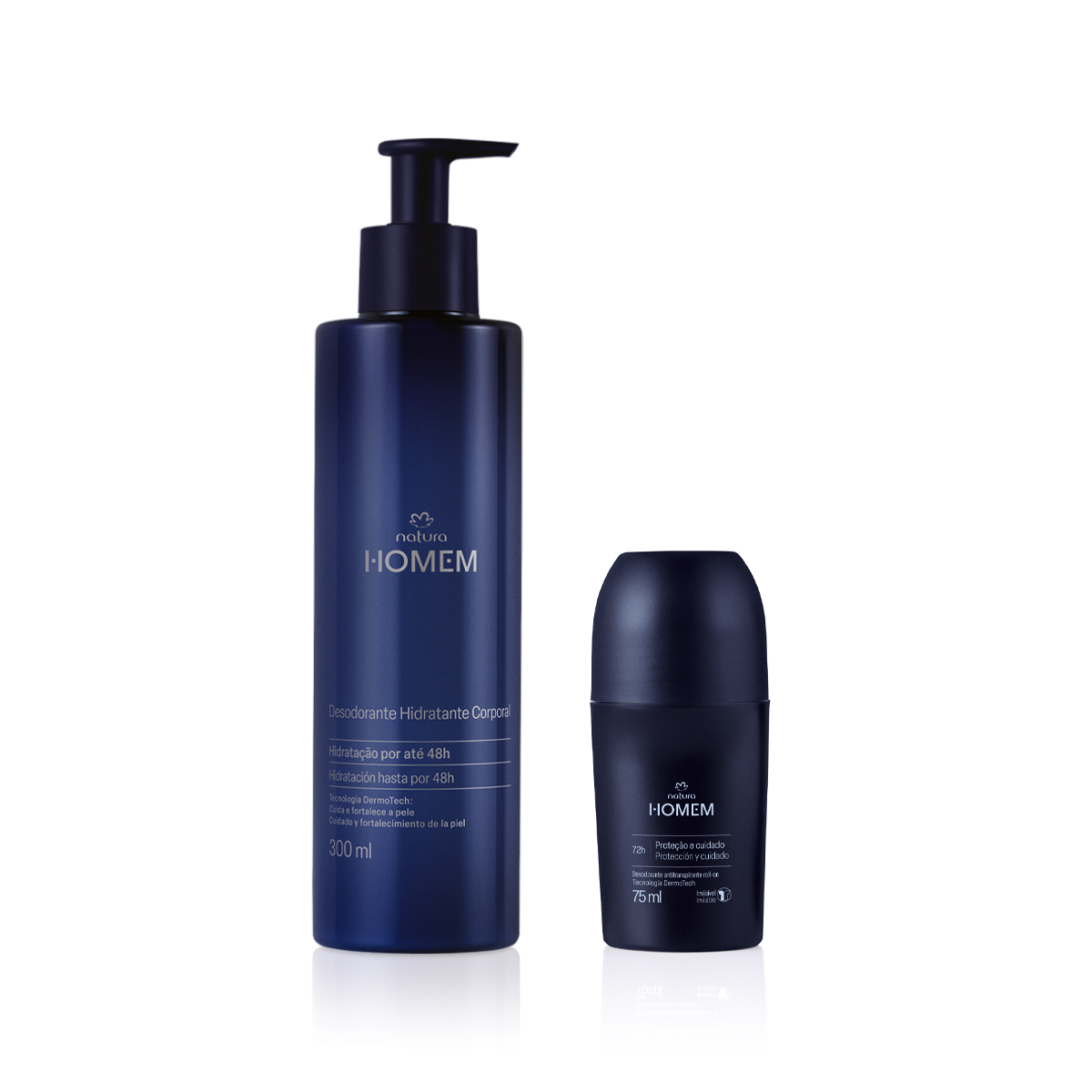 Kit Desodorante Roll-on e Hidratante Corporal Natura Homem (2 produtos)