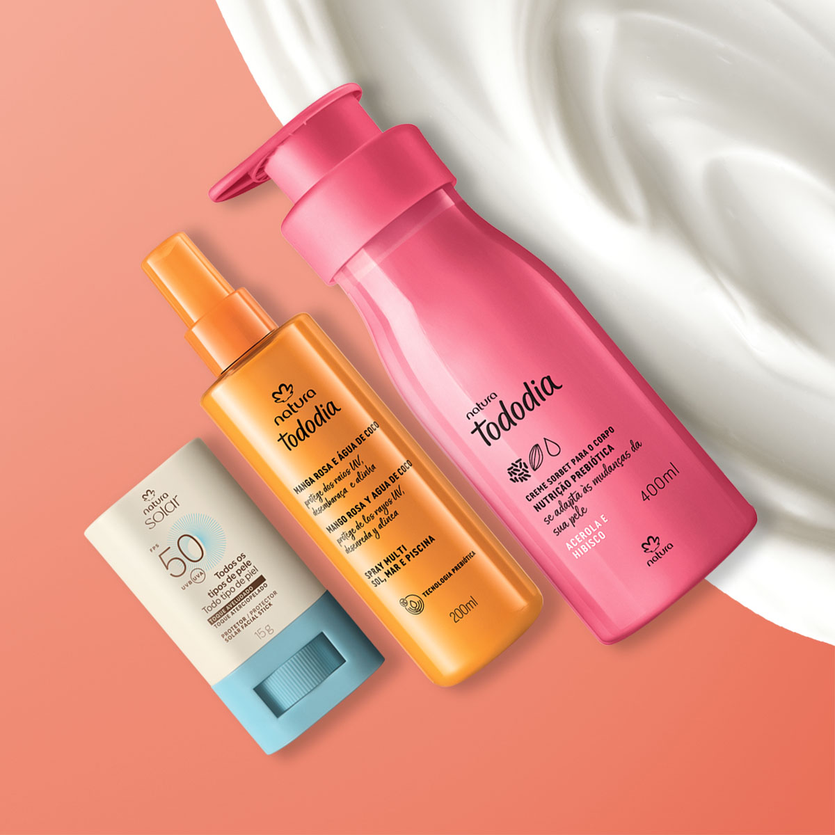 Kit Verão Tododia Acerola e Hibisco e Natura Solar