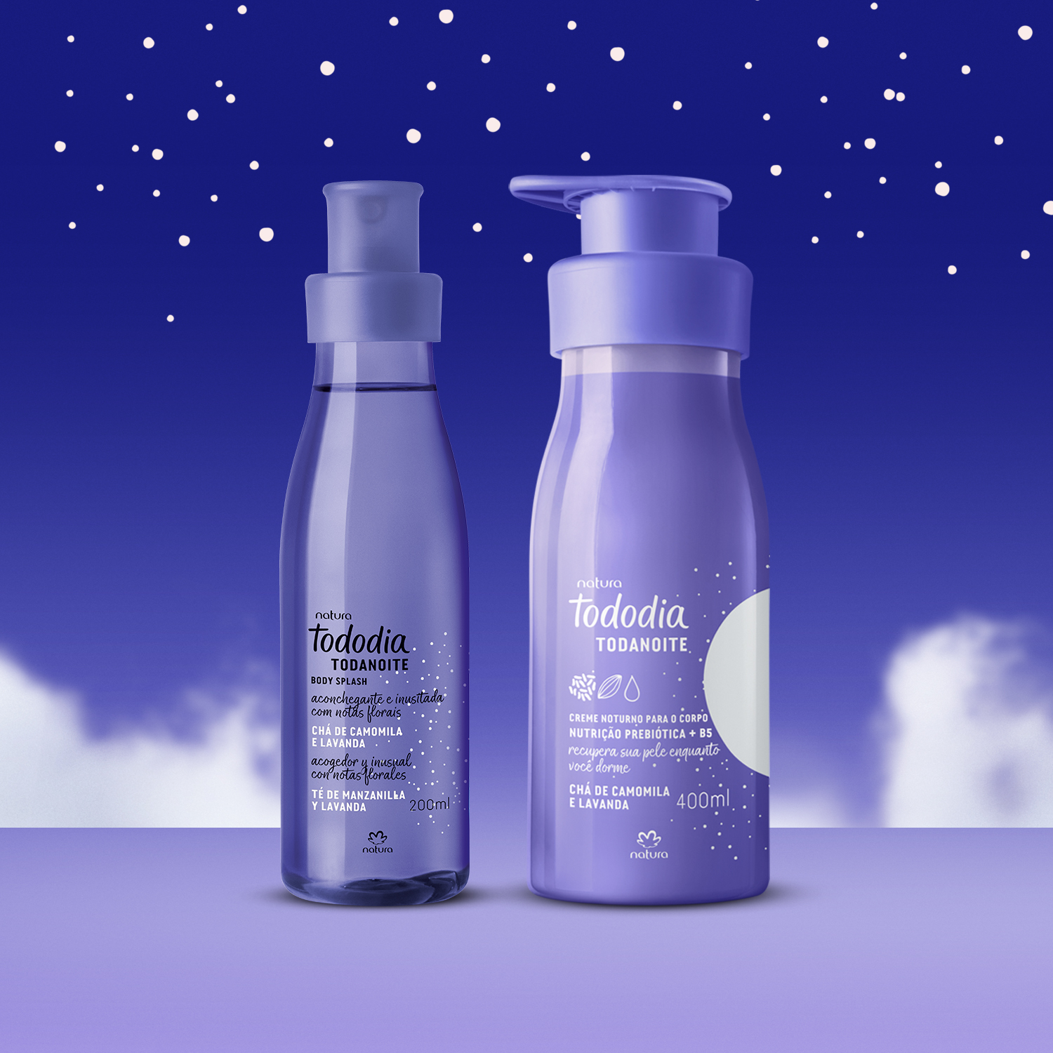 Kit Tododia Todanoite com Hidratante e Body Splash (2 produtos)