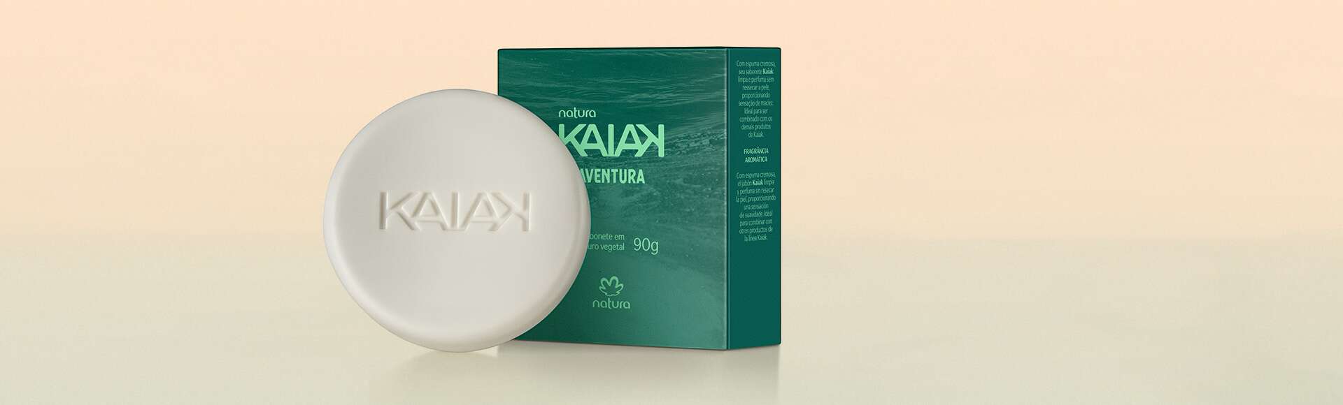 Sabonete em Barra Puro Vegetal Kaiak Aventura Masculino