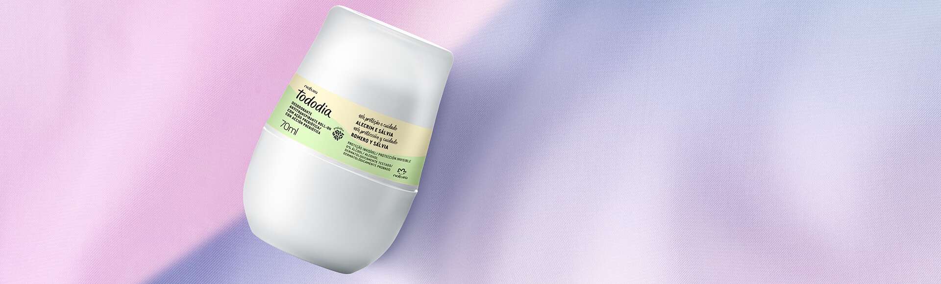 Desodorante Antitranspirante Roll-on Tododia Alecrim e Sálvia