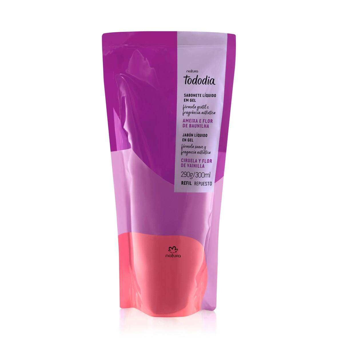 Refil Sabonete Líquido em Gel Tododia Ameixa e Flor de Baunilha