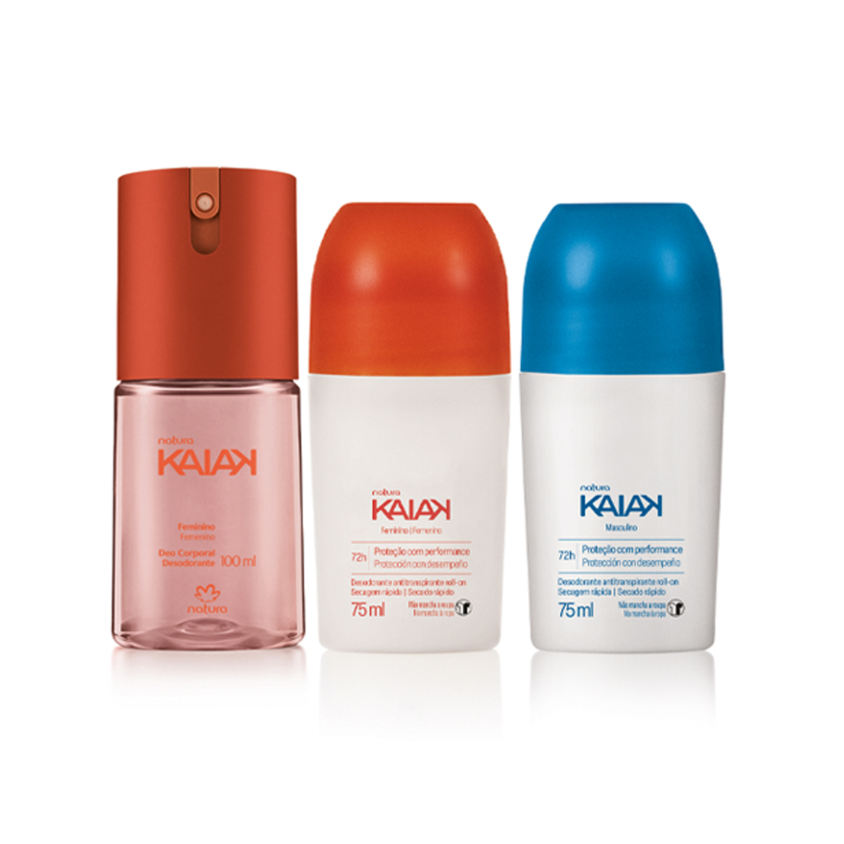Kit Desodorantes Kaiak (3 produtos)