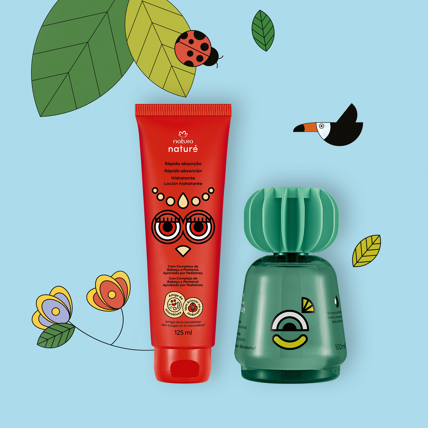 Kit Naturé Colônia Pula Pula e Hidratante (2 produtos)