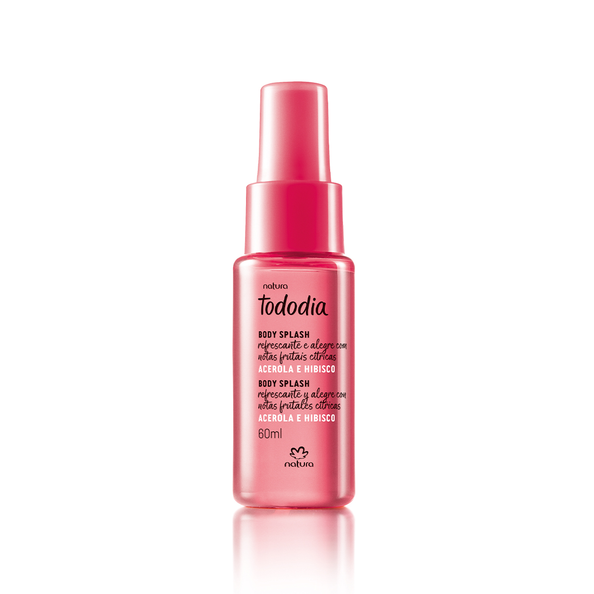 Body Splash Desodorante Colônia Tododia Acerola e Hibisco Miniatura 60 ml