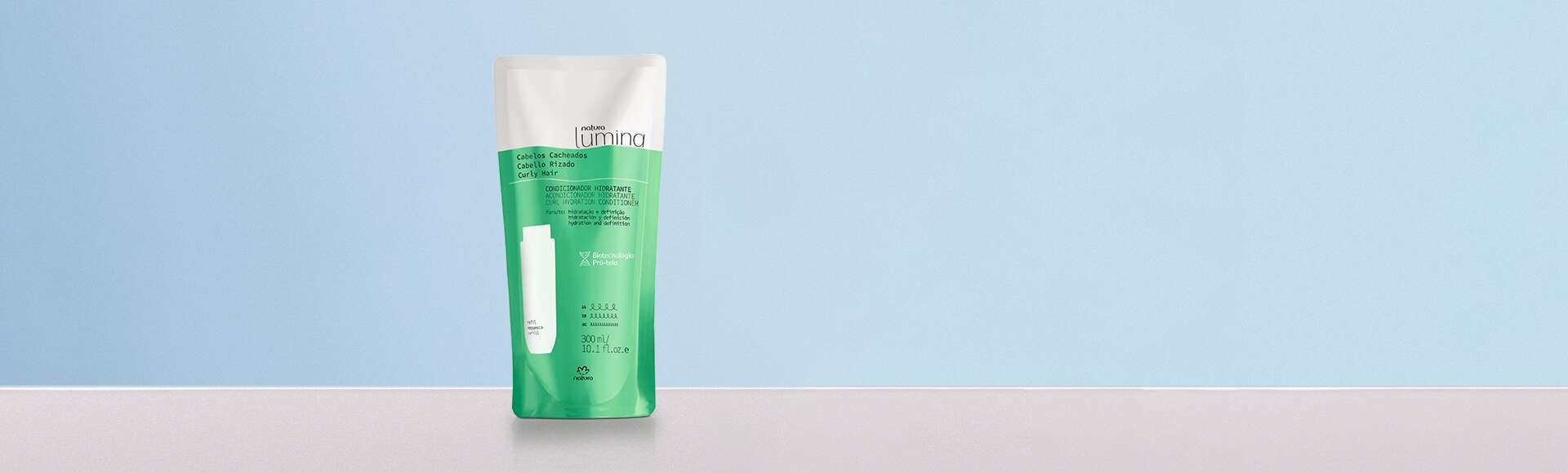 Refil Condicionador Hidratante para Cabelos Cacheados Lumina