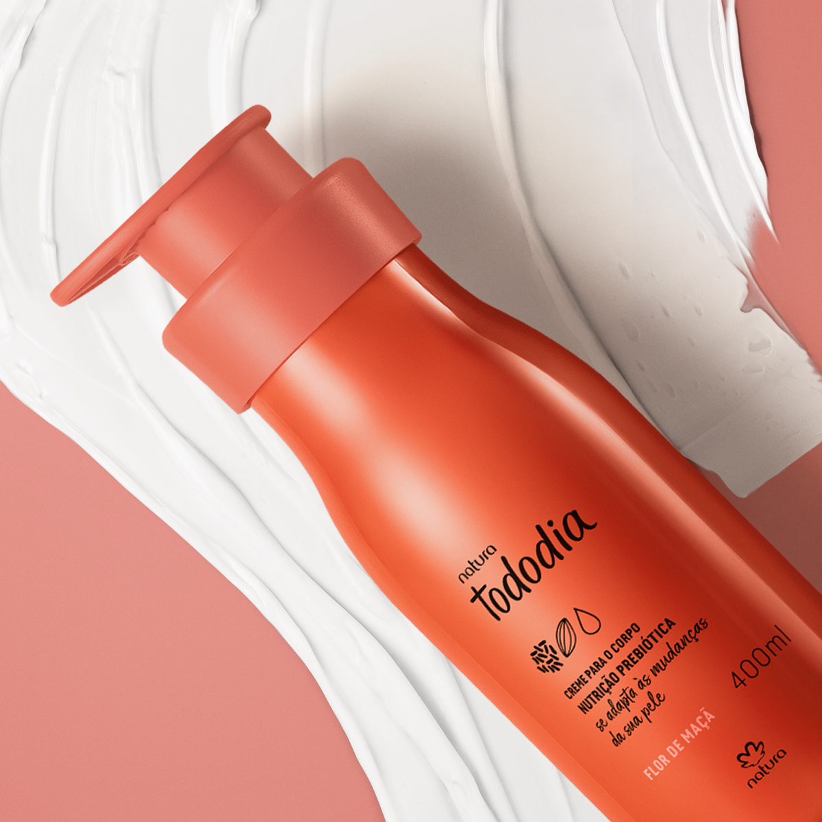 Creme Desodorante Nutritivo para o Corpo Tododia Flor de Maçã