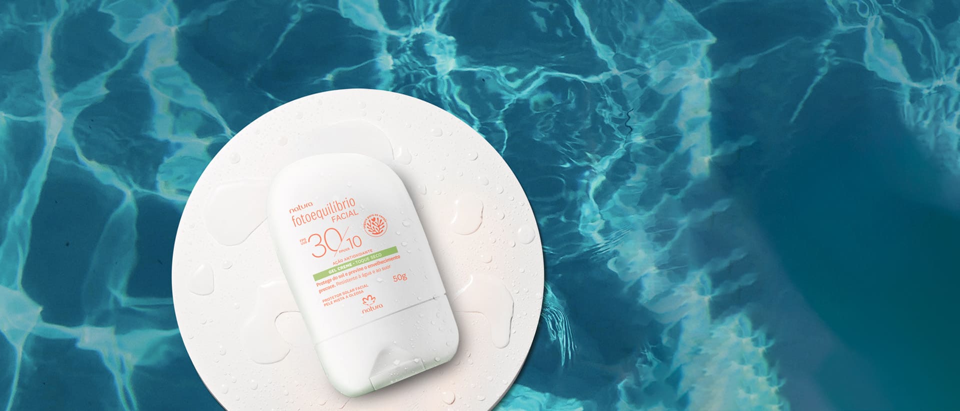 Protetor Facial Gel Creme FPS 30 FPUVA 10 Fotoequilíbrio