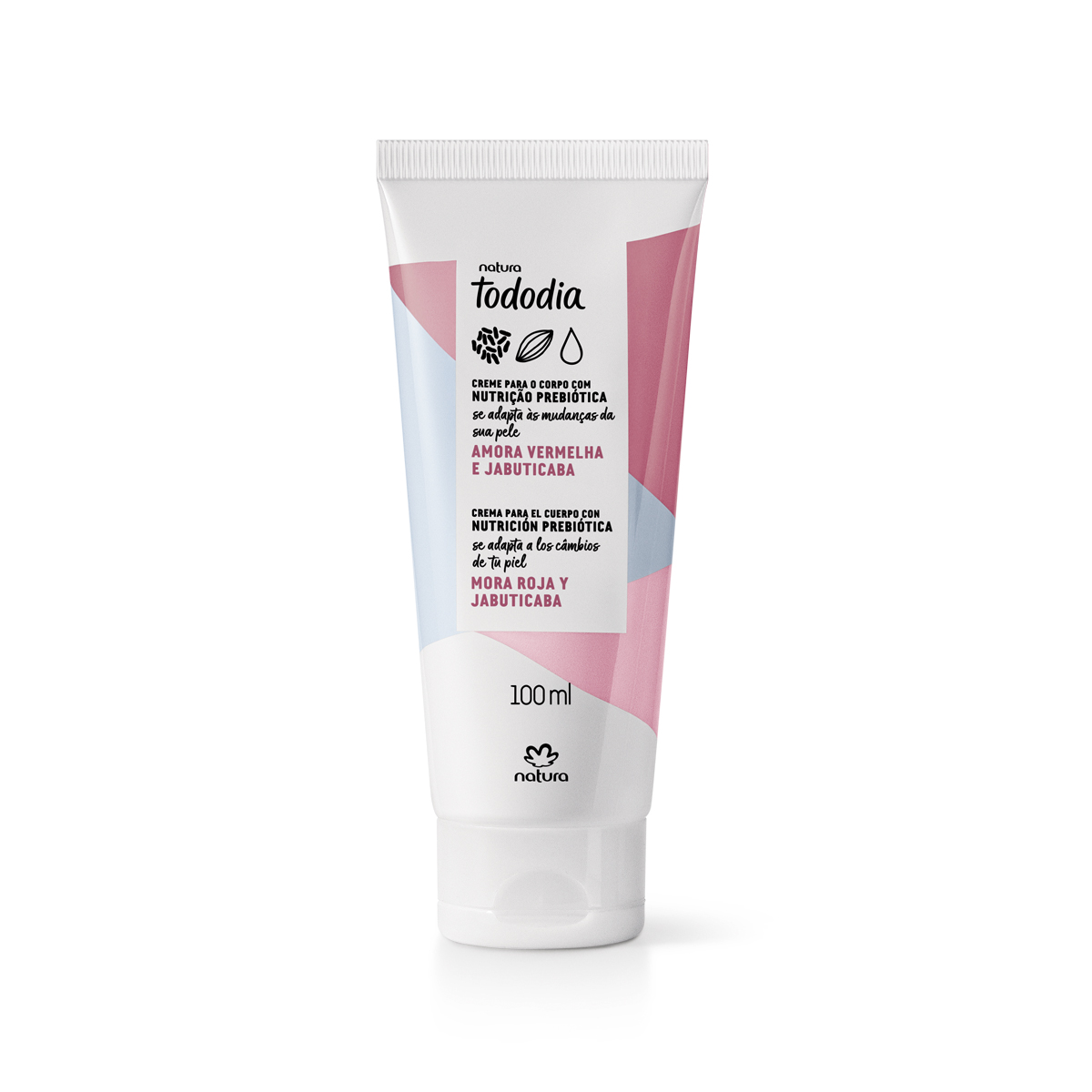 Creme Desodorante Nutritivo Corporal Tododia Amora Vermelha e Jabuticaba