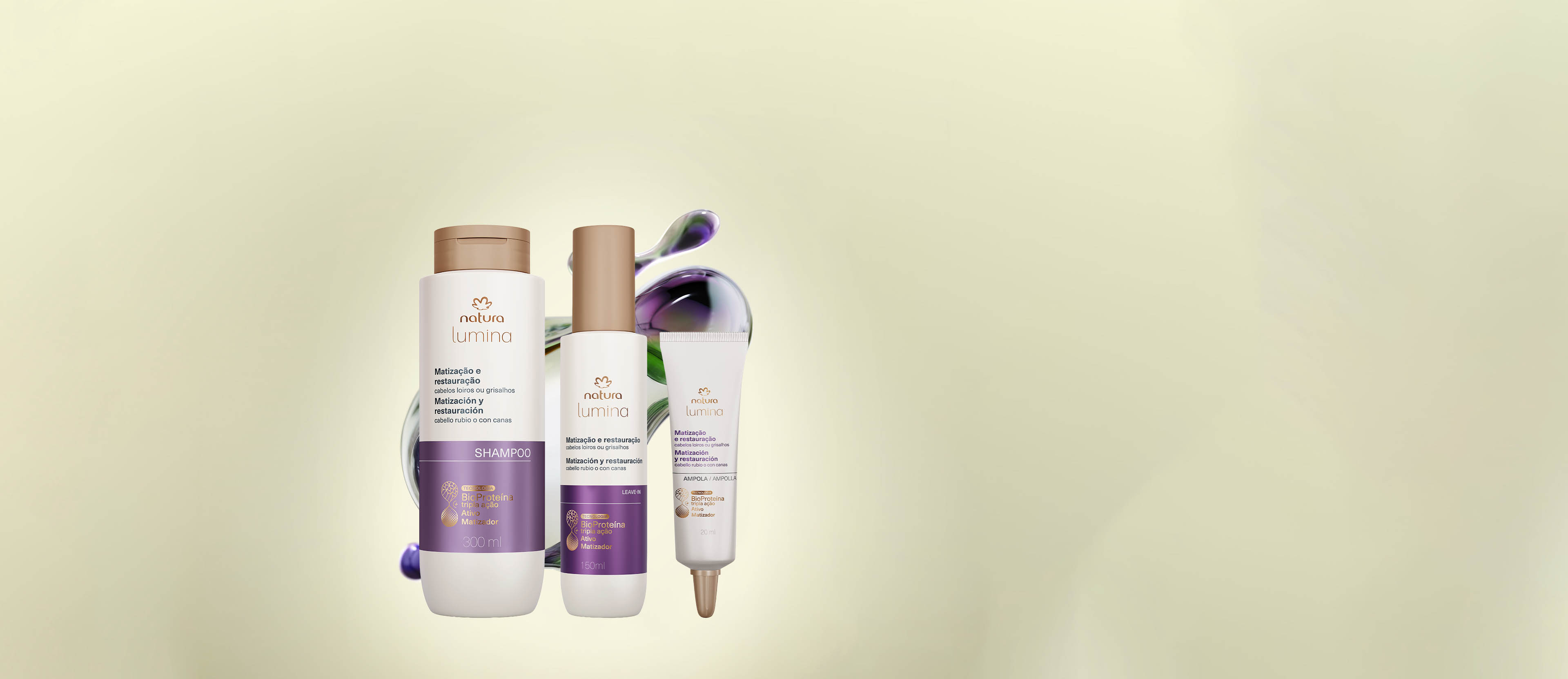 Kit Lumina Matização e Restauração para Loiros e Grisalhos