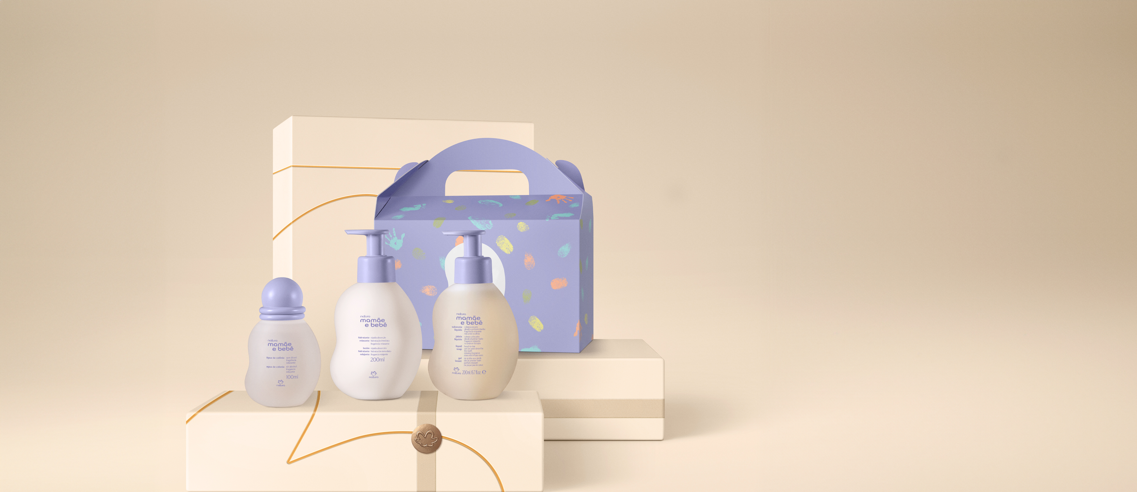 Presente Natura Mamãe e Bebê Relaxante (3 produtos)