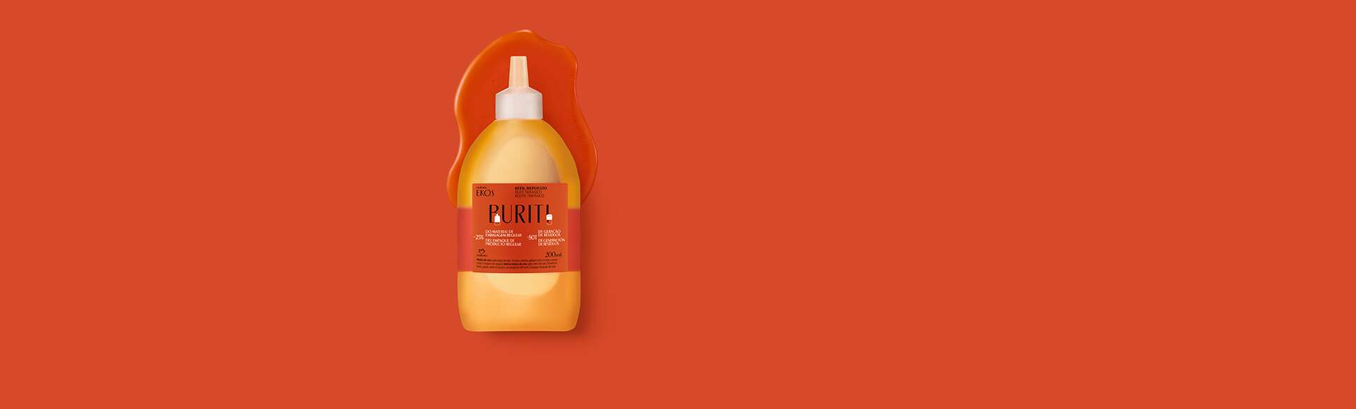 Refil Óleo Trifásico Desodorante Corporal Ekos Buriti