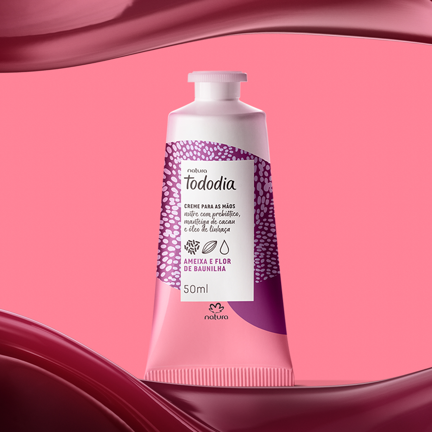 Creme Nutritivo para as Mãos Ameixa e Flor de Baunilha