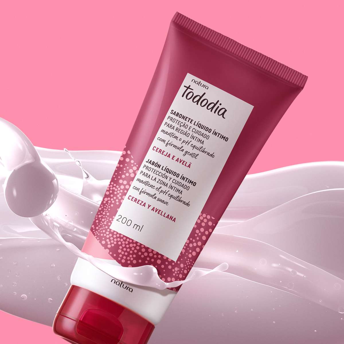 Sabonete Líquido Íntimo Tododia Cereja e Avelã
