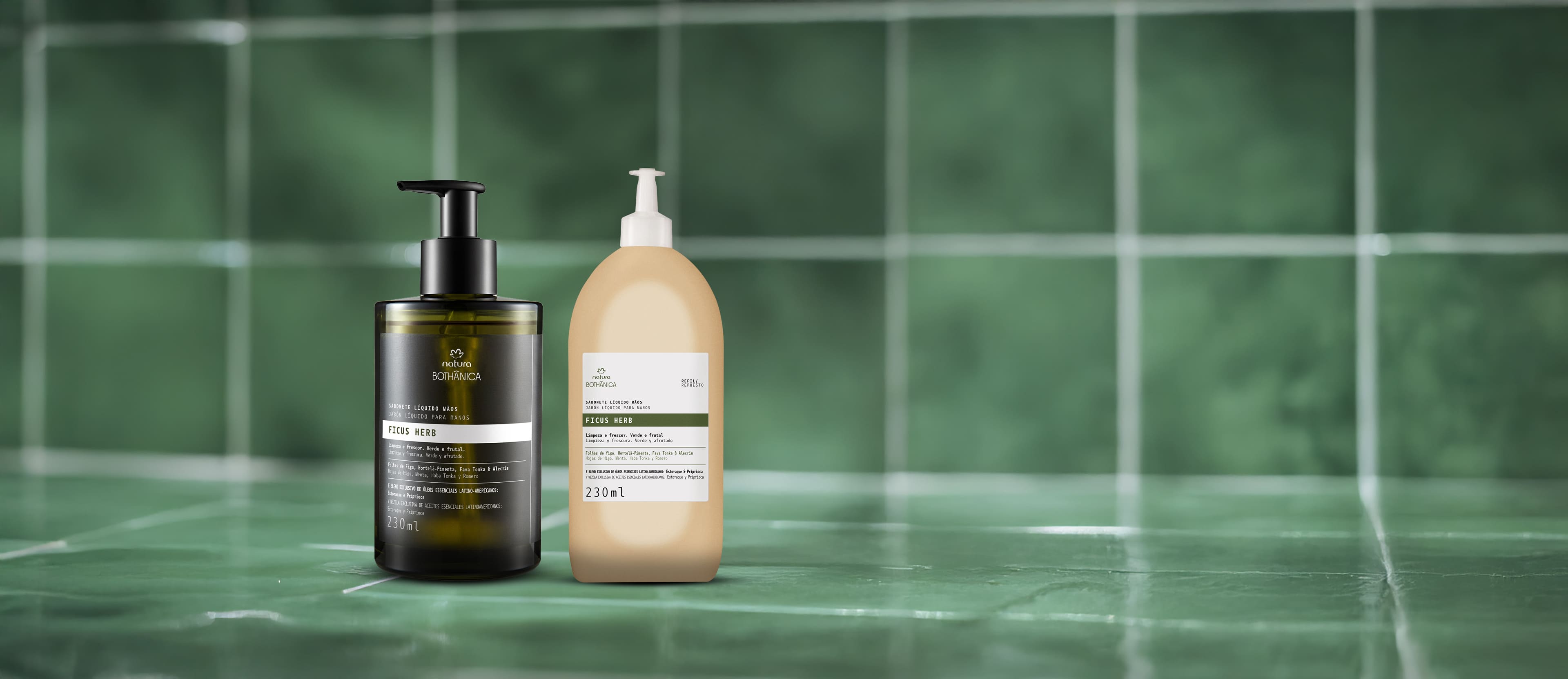 Kit Bothânica Sabonete Líquido Ficus Herb e Refil (2 produtos)