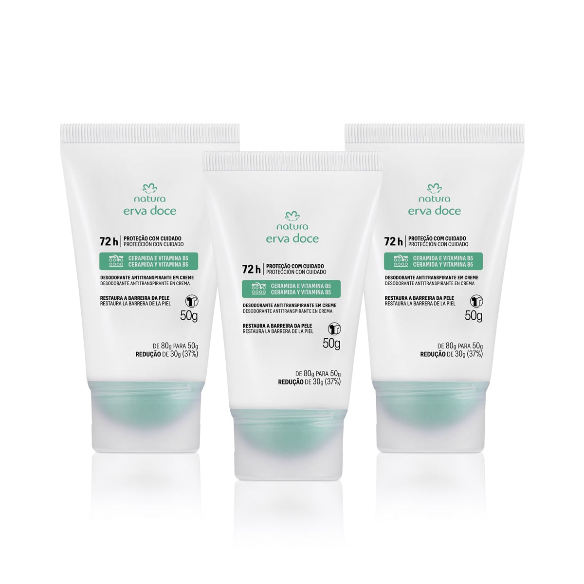 Kit Desodorante em Creme Erva Doce (3 produtos)