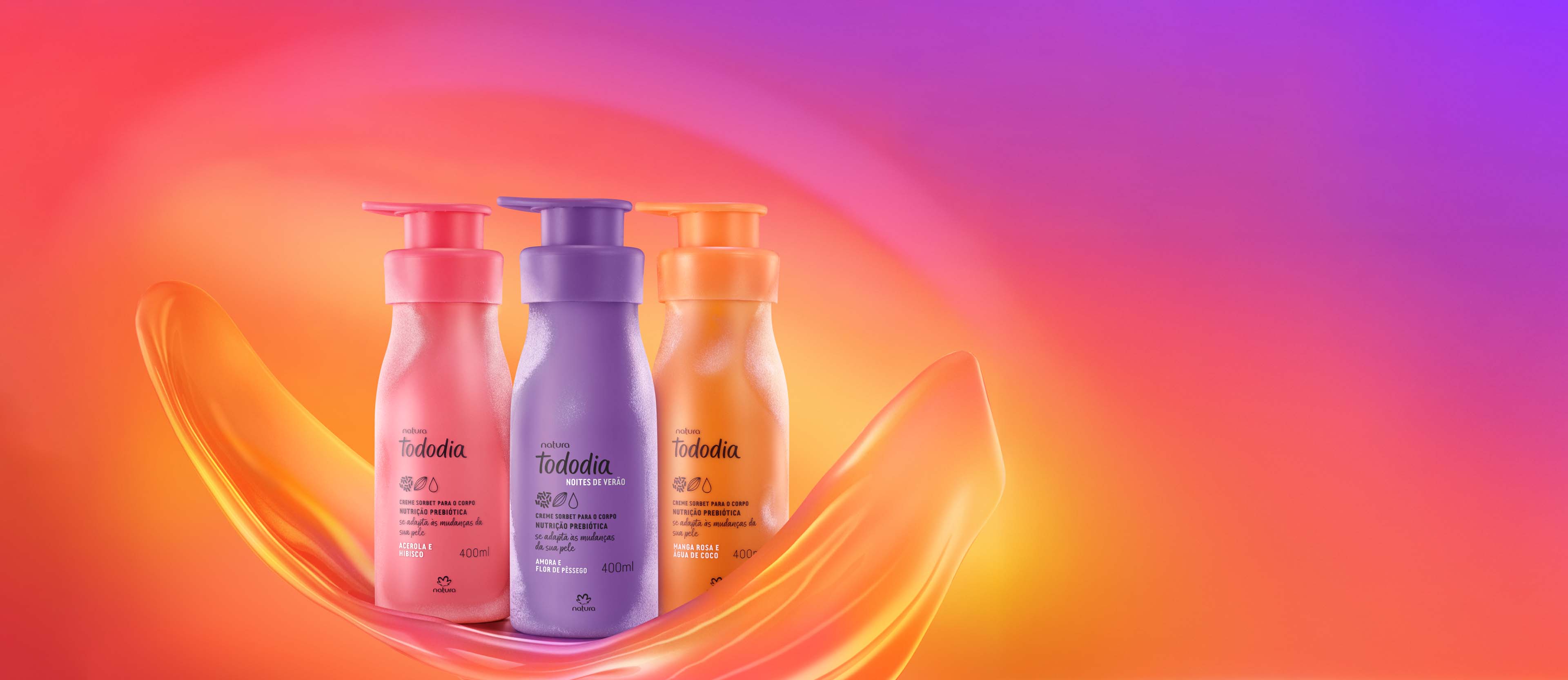 Kit Cremes Nutritivos para o Corpo Tododia (3 produtos)