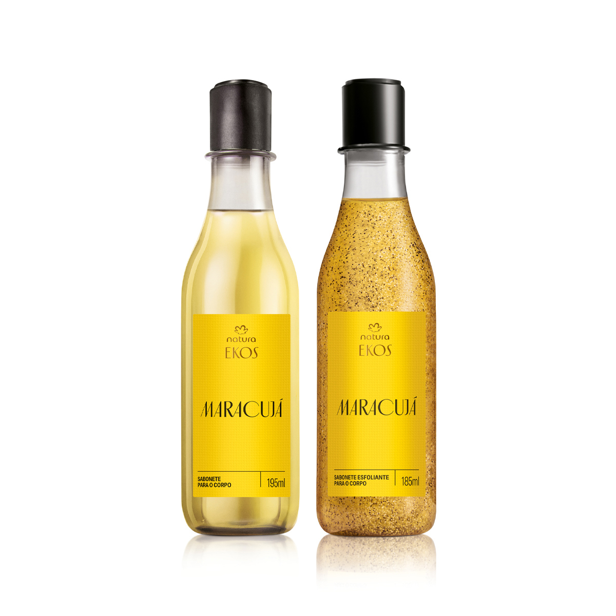 Kit Sabonete Líquido Esfoliação e Limpeza Ekos Maracujá (2 produtos)