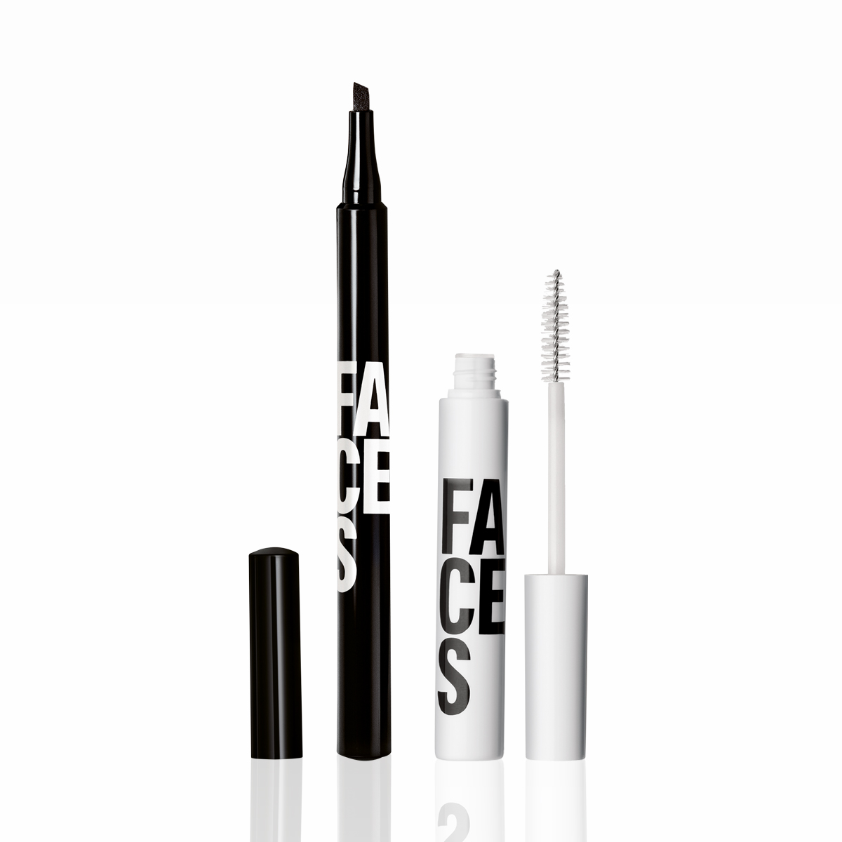 Kit Faces Caneta Delineadora Preta e Máscara Incolor (2 produtos)