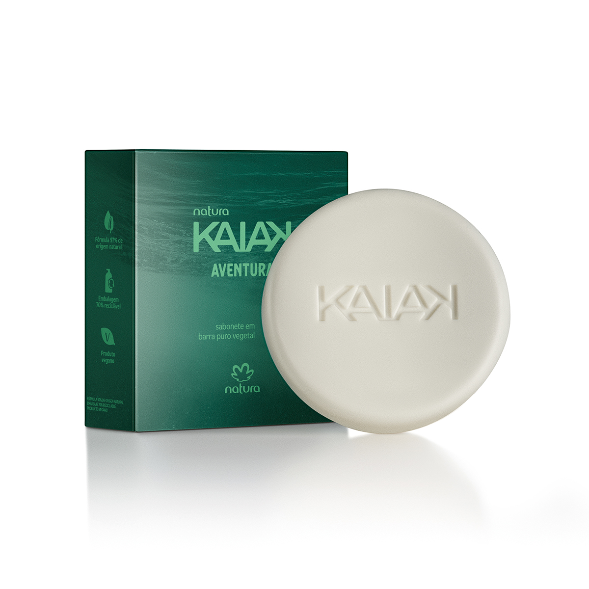 Sabonete em Barra Puro Vegetal Kaiak Aventura Masculino