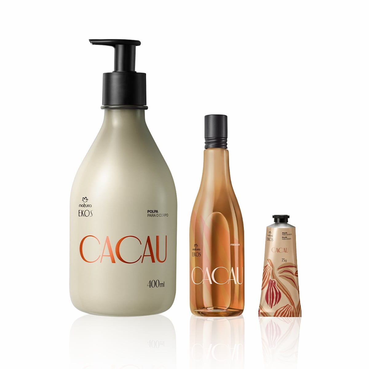 Kit Ekos Cacau Frescor e Hidratante Corpo e Mãos (3 produtos)