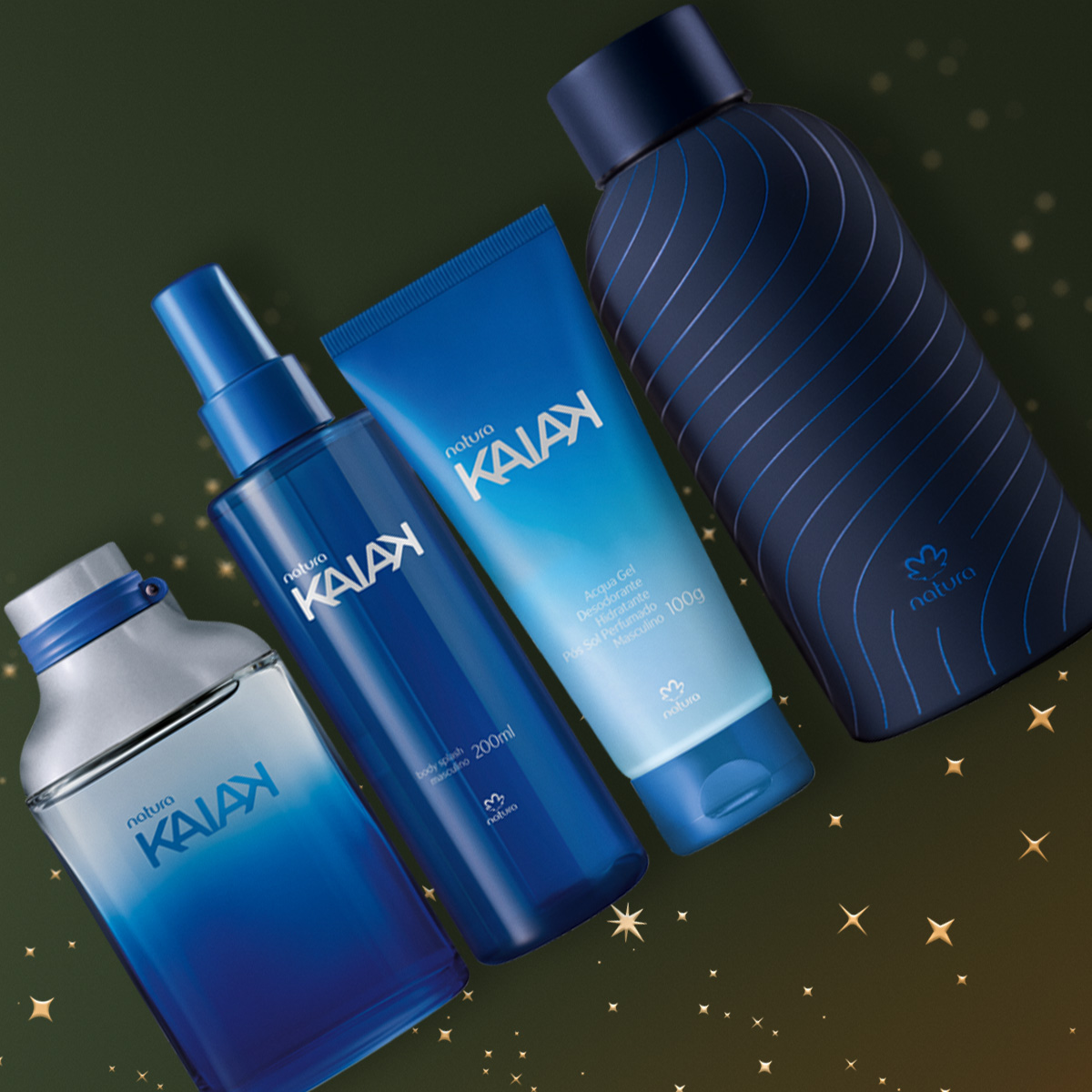 Presente Natura Kaiak Masculino Completo com Acessório (4 produtos)