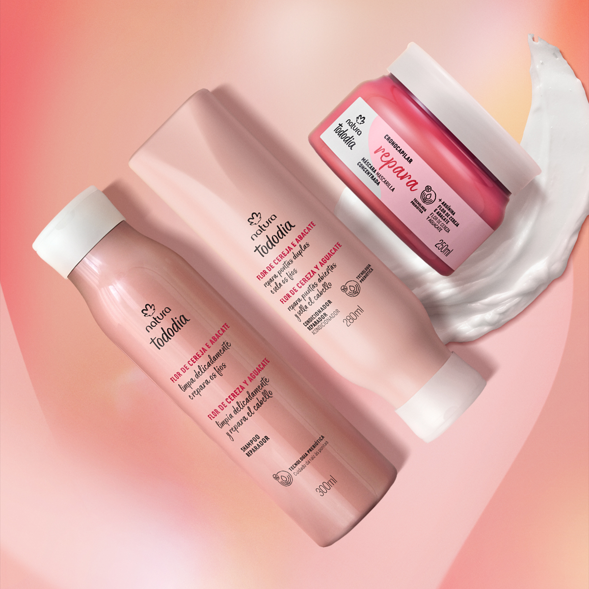 Kit Tododia Flor de Cereja e Abacate (3 produtos)