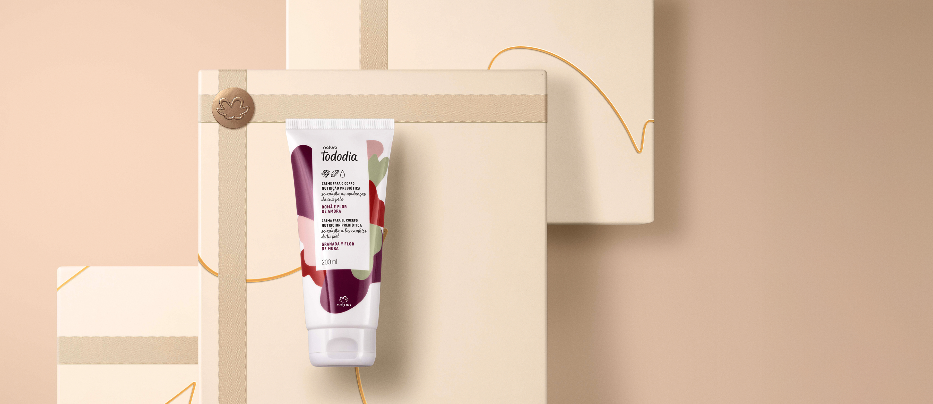 Creme Desodorante Nutritivo para o Corpo Tododia Romã e Flor de Amora