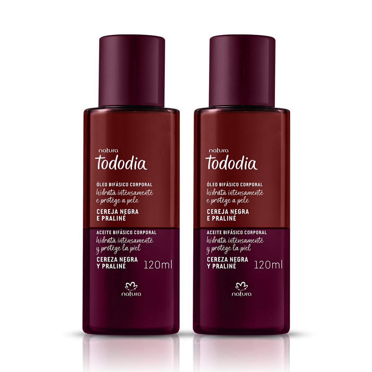 Kit Óleo Bifásico Tododia Cereja Negra e Praliné