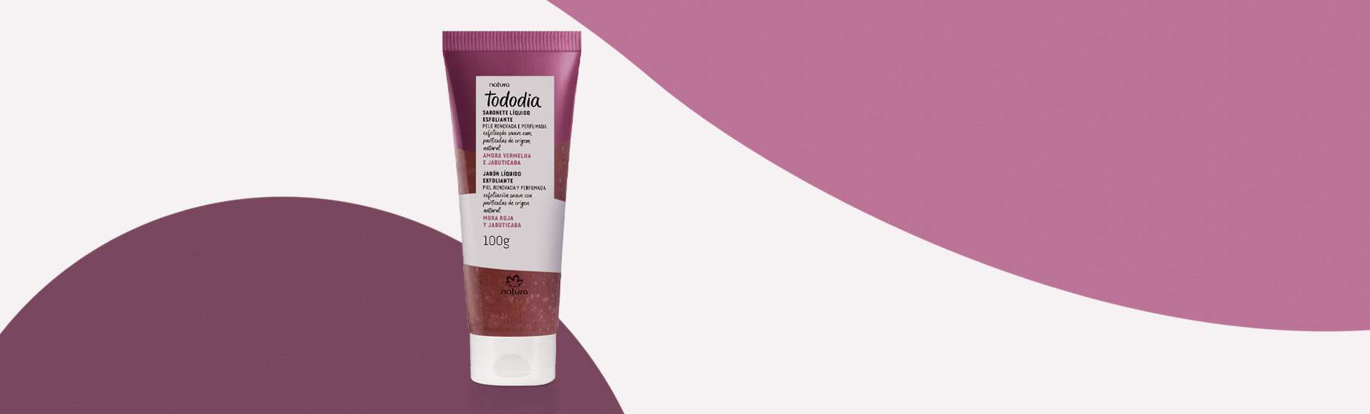 Sabonete Líquido Corporal Esfoliante Tododia Amora Vermelha e Jabuticaba 100 g