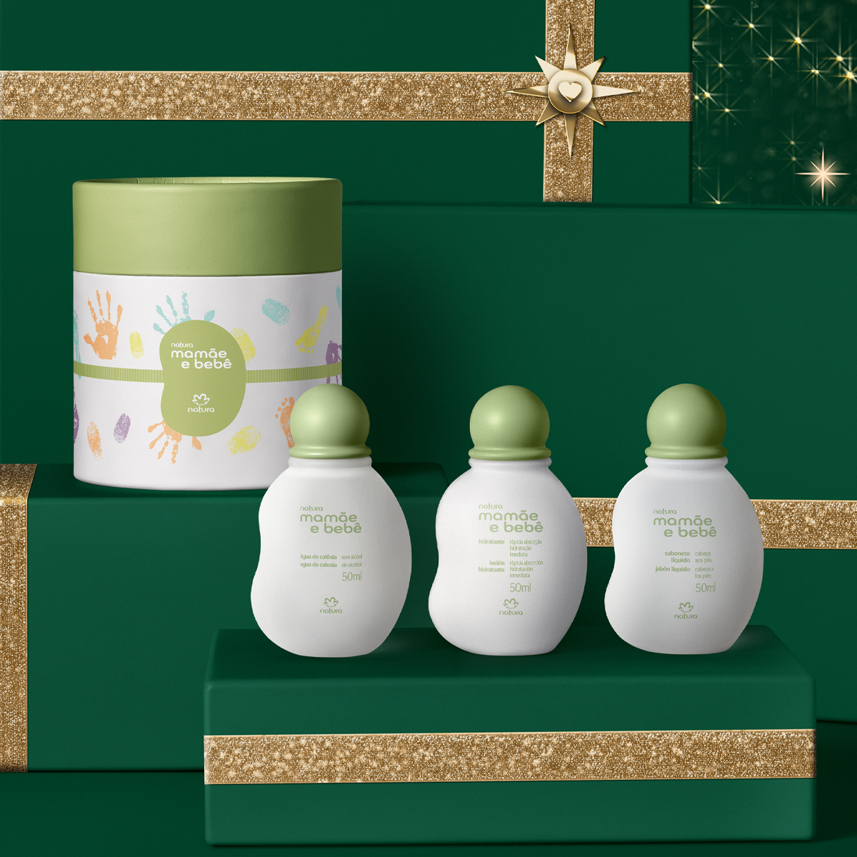 Presente Natura Mamãe e Bebê Miniaturas (3 produtos)