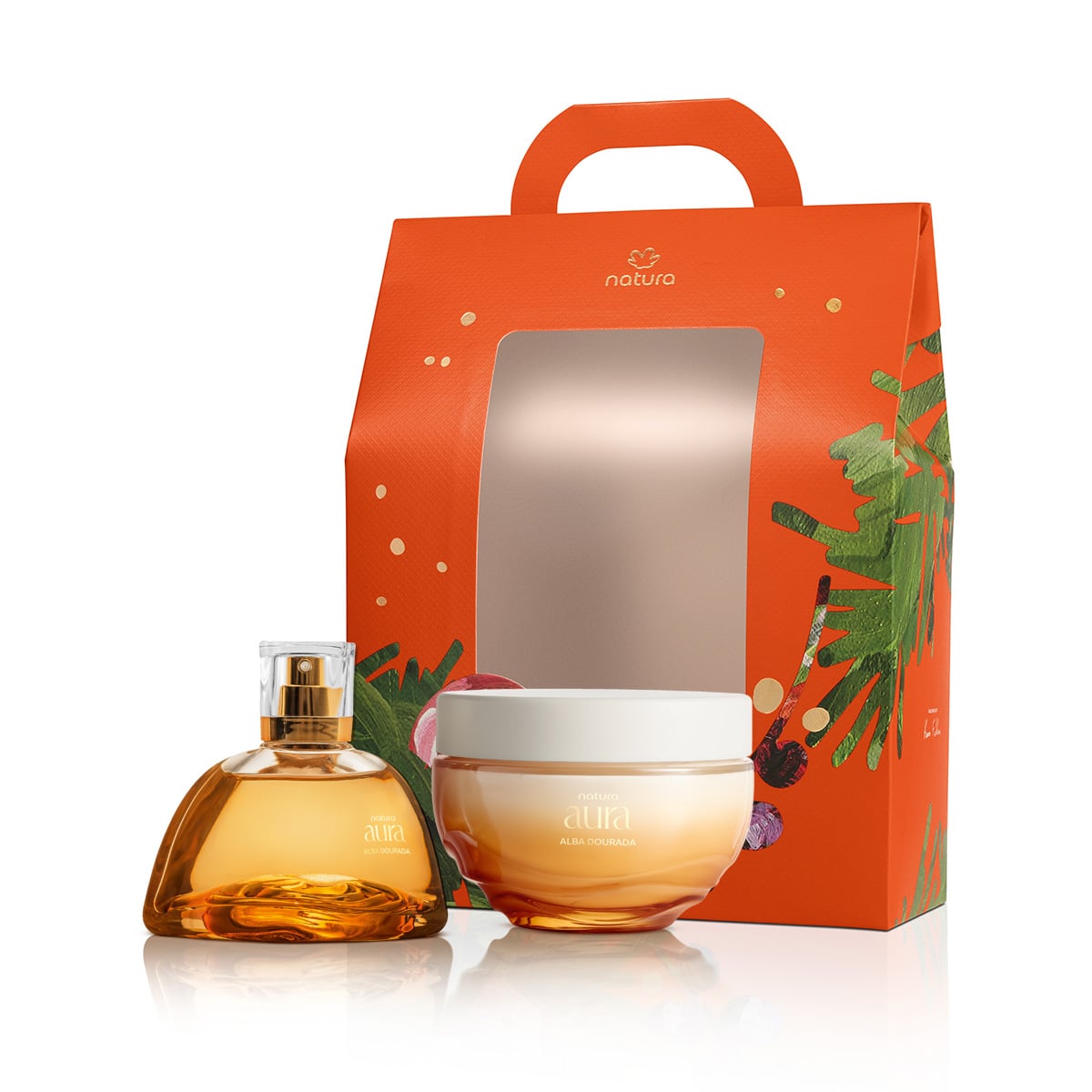 Presente Natura Aura Alba Dourada Completo (3 produtos)