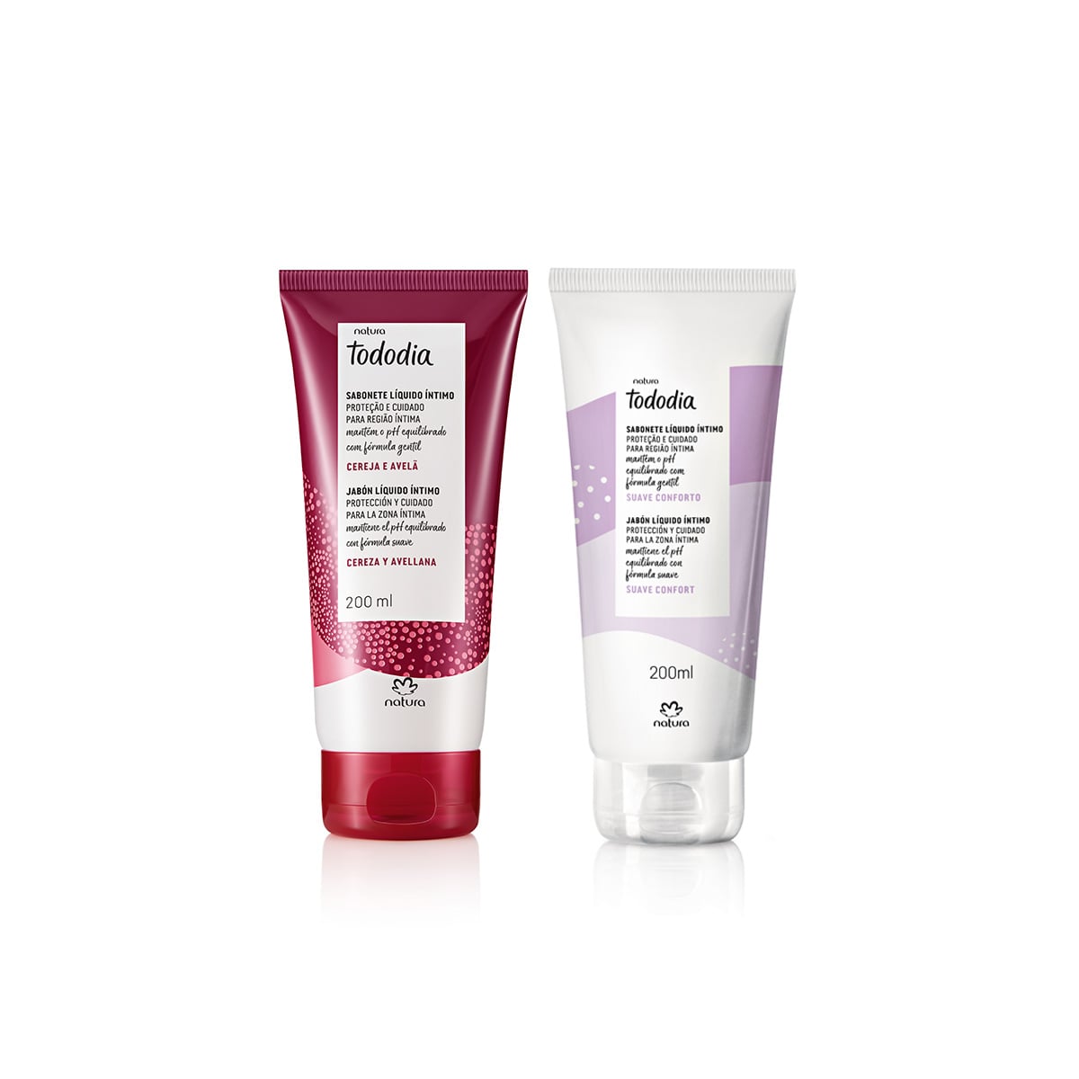 Kit Sabonete Líquido Íntimo Tododia Suave Conforto e Cereja e Avelã (2 produtos)