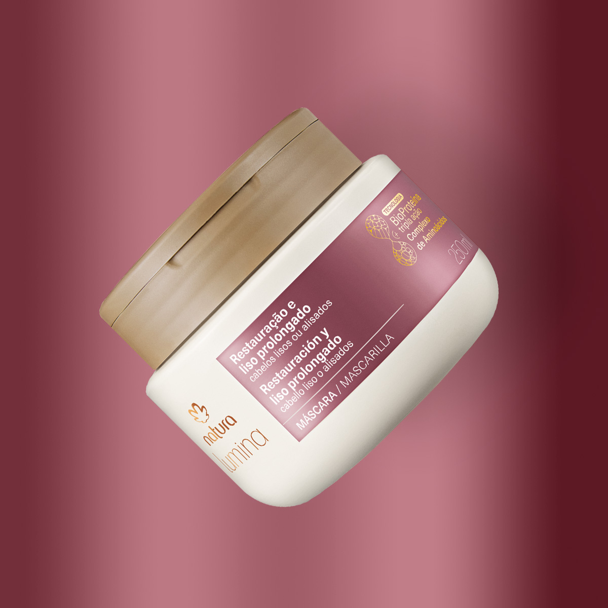 Máscara Lumina Restauradora para Restauração e Liso Prolongado