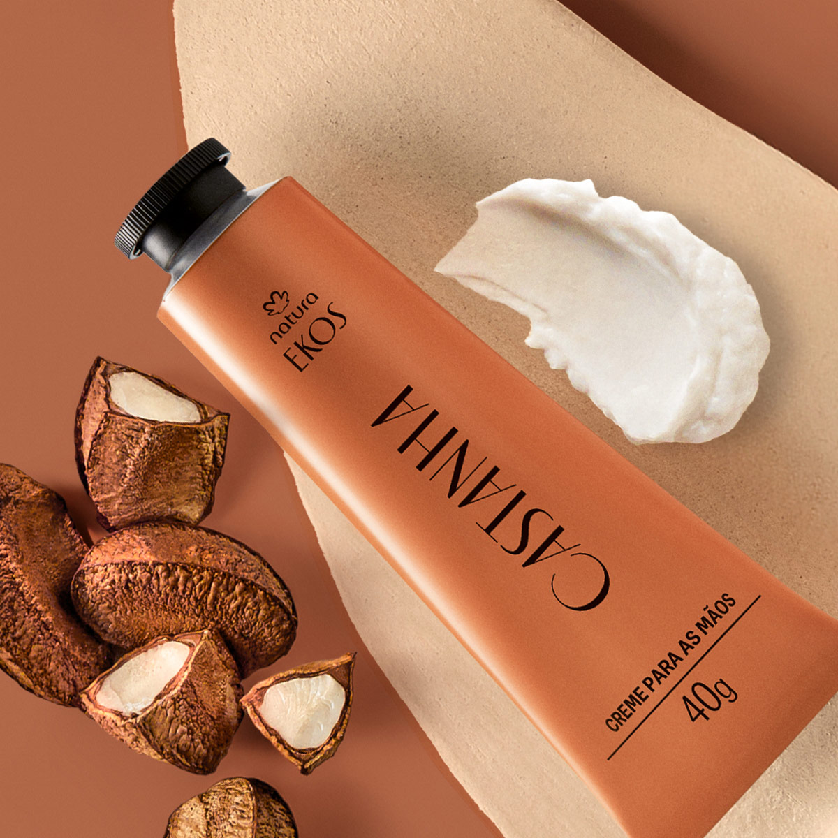 Creme Hidratante para as Mãos Ekos Castanha