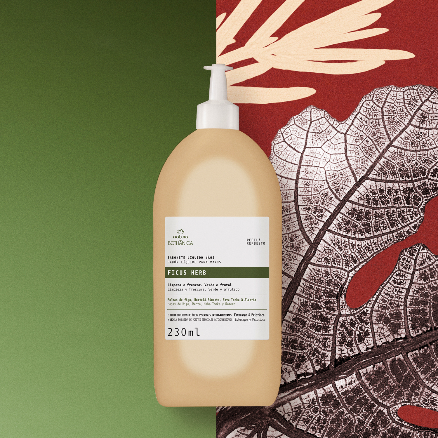 Refil Sabonete Líquido Mãos Bothânica Ficus Herb 230 ml