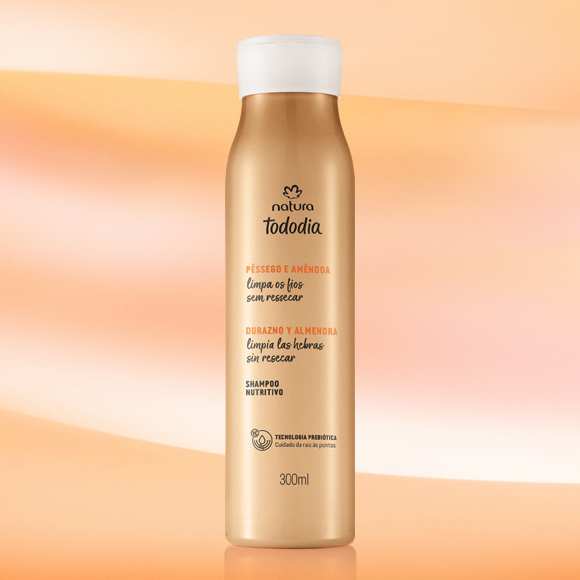 Shampoo Nutritivo Tododia Pêssego e Amêndoa 300 ml