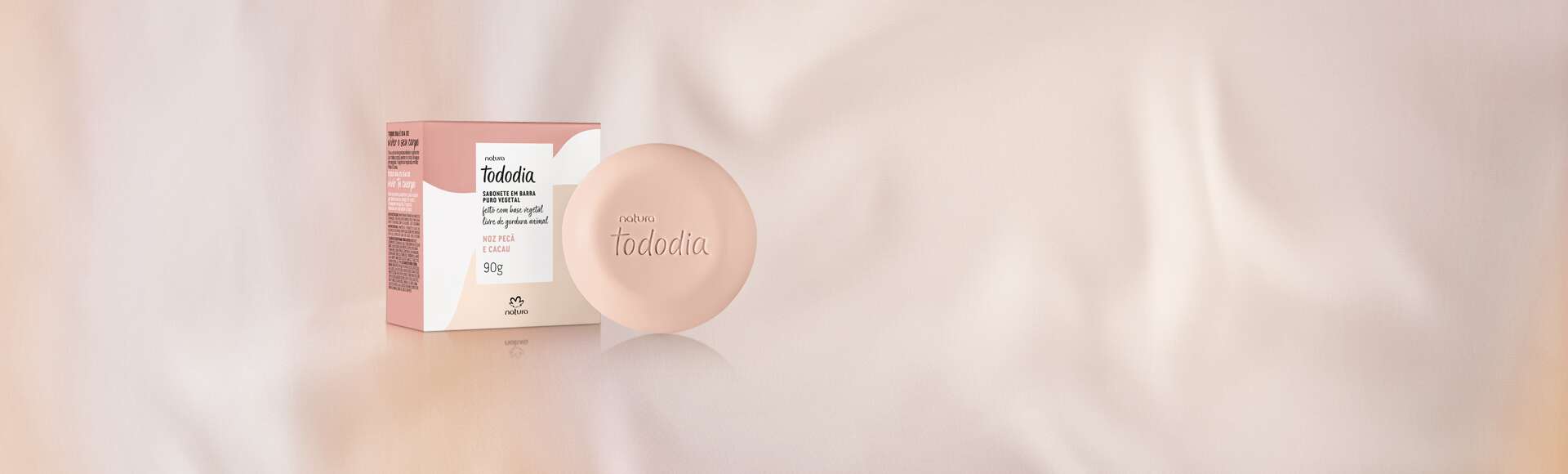 Sabonete em Barra Puro Vegetal Tododia Noz Pecã e Cacau 90 g