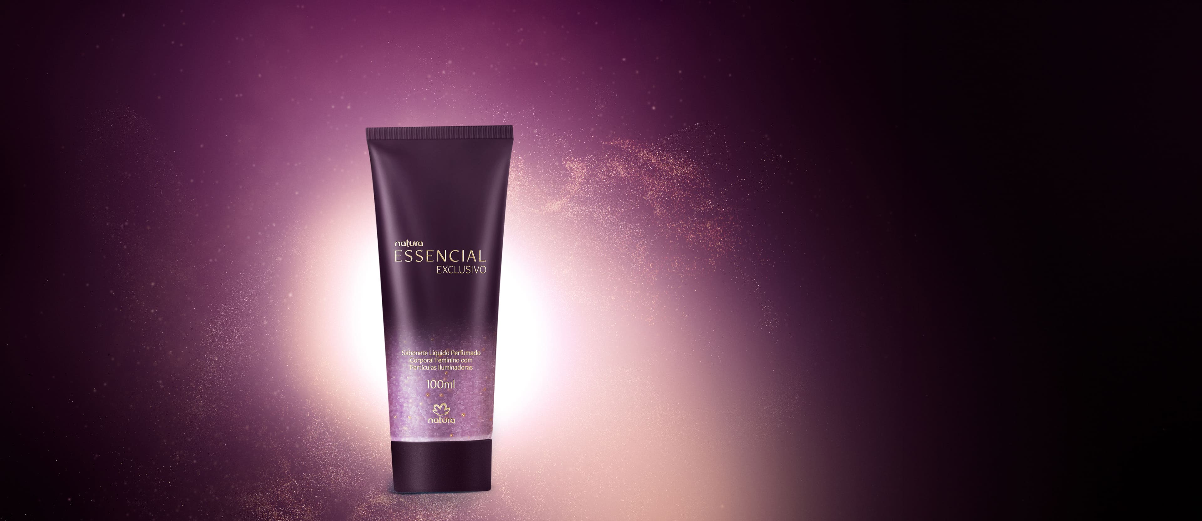 Sabonete Líquido Corporal com Partículas Iluminadoras Essencial Exclusivo Feminino