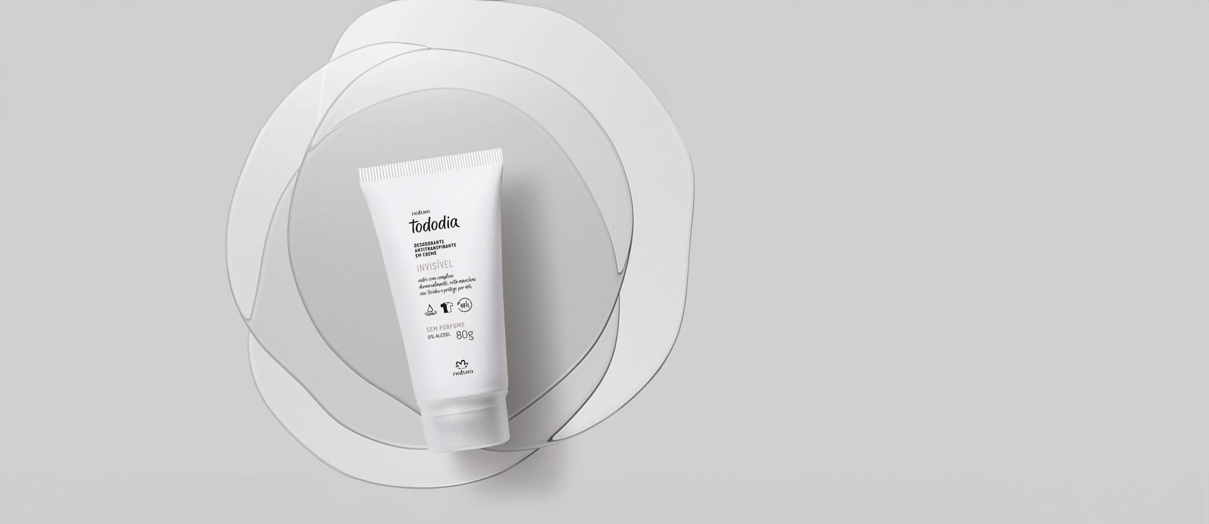 Desodorante Antitranspirante em Creme Tododia Sem Perfume