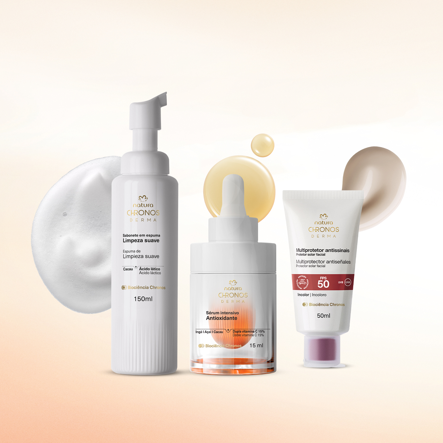 Kit Rotina Prevenção Chronos Derma (3 produtos)