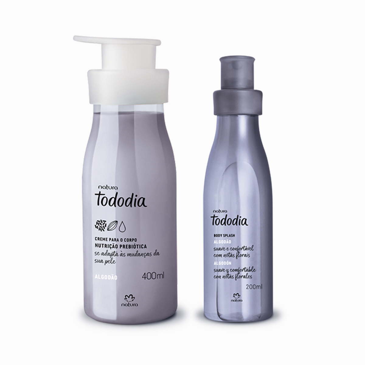 Kit Tododia Algodão com Hidratante e Body Splash (2 produtos)
