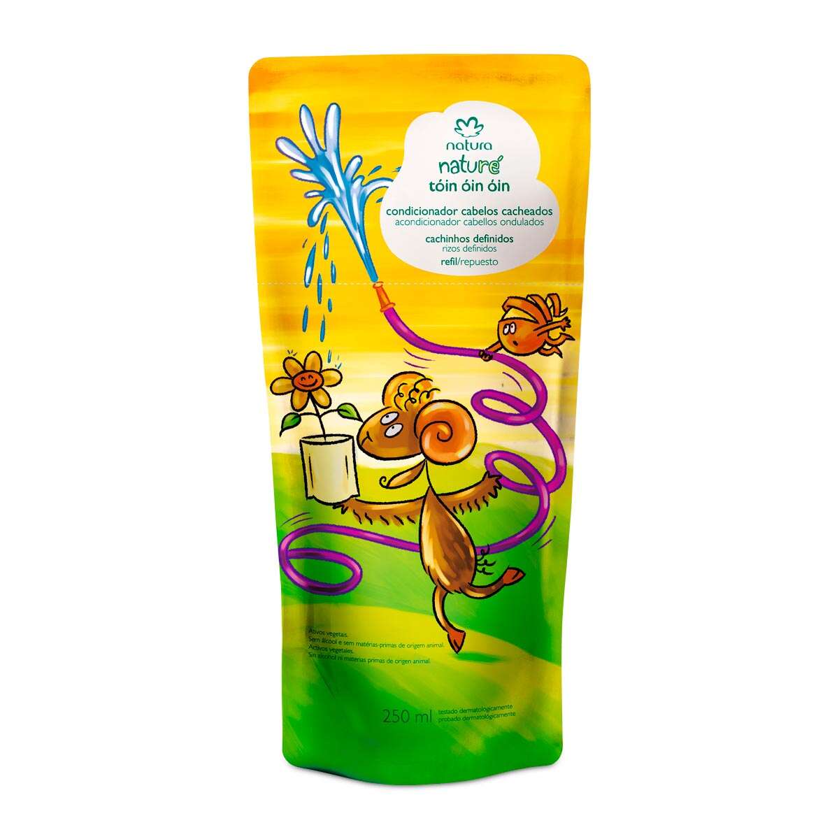 Refil Condicionador Infantil Cabelos Cacheados Tóin Óin Óin Natura Naturé 250 ml